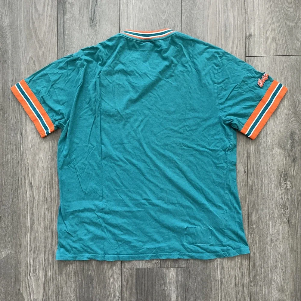 Mitchell & Ness NFL Throwbacks T Shirt Green Orange Short Sleeve Mens XL